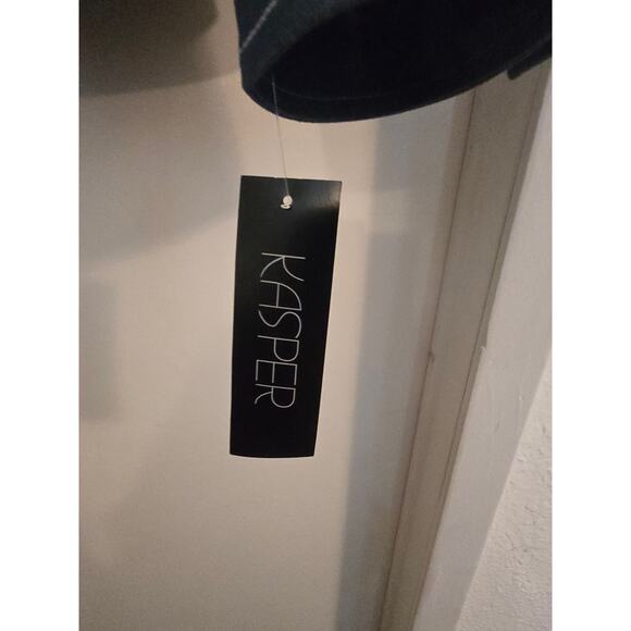 KASPER PANT SUIT Jacket sz 16/Pant sz12 INSEAM 28'/Stetch Denium NWT - Picture 6 of 16